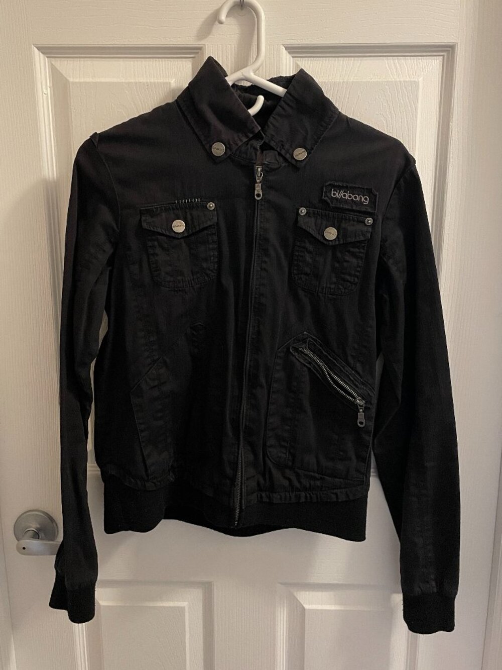 Billabong Hannah Jacket Size Large Black As See in New Moon